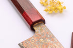 Couteau bunka 16cm japonais artisanal Takeshi Saji VG10 Rainbow Nashiji