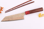 Couteau bunka 16cm japonais artisanal Takeshi Saji VG10 Rainbow Nashiji
