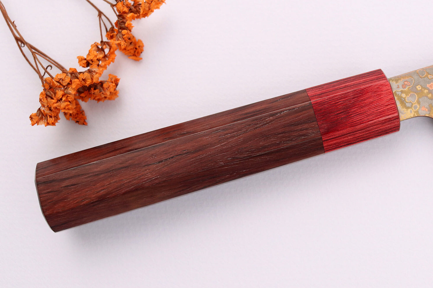 Couteau bunka 16cm japonais artisanal Takeshi Saji VG10 Rainbow Nashiji