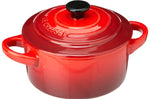 Set de 4 mini cocottes rondes en céramique Le Creuset 10cm Cerise