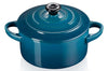 Mini cocotte ronde en céramique Le Creuset 10cm Deep Teal