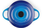 Mini cocotte ronde en céramique Le Creuset 10cm Azur