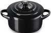 Mini cocotte ronde en céramique Le Creuset 10cm Noir Onyx