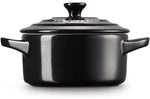 Mini cocotte ronde en céramique Le Creuset 10cm Noir Onyx