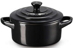 Mini cocotte ronde en céramique Le Creuset 10cm Noir Onyx