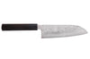 Couteau santoku 16,5cm japonais artisanal Makoto Kurosaki VG7 Damas