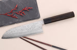 Couteau santoku 16,5cm japonais artisanal Makoto Kurosaki VG7 Damas