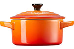 Mini cocotte ronde en céramique Le Creuset 10cm Volcanique