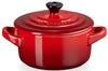 Mini cocotte ronde en céramique Le Creuset 10cm Cerise