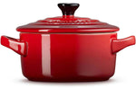 Mini cocotte ronde en céramique Le Creuset 10cm Cerise