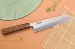 Couteau kiritsuke 21cm japonais artisanal Yuzo Enju Damas 440C