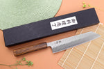 Couteau kiritsuke 21cm japonais artisanal Yuzo Enju Damas 440C