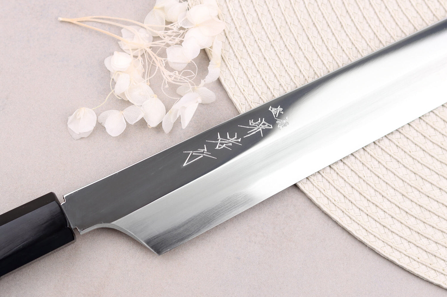 Couteau yanagiba kiritsuke 30cm japonais artisanal Sakai Takayuki Hien