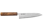 Couteau de chef japonais artisanal Wusaki Yoshi G3 chêne 18cm