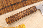 Couteau de chef japonais artisanal Wusaki Yoshi G3 chêne 18cm