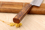 Couteau de chef japonais artisanal Wusaki Yoshi G3 chêne 18cm
