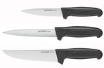 Coffret de 3 couteaux professionnels Fischer HACCP Profinox spécial boucher