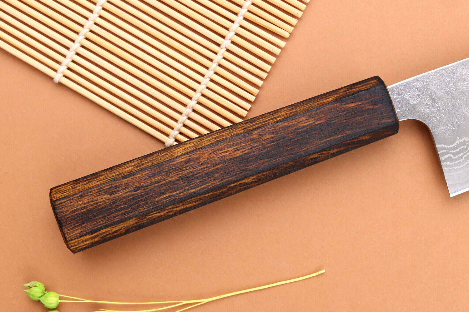 Couteau santoku 16,5cm japonais artisanal Yuzo Enju Damas 440C