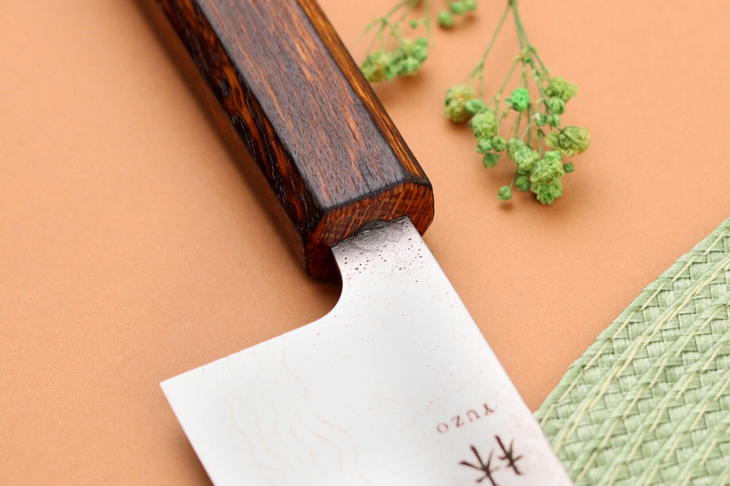 Couteau santoku 16,5cm japonais artisanal Yuzo Enju Damas 440C