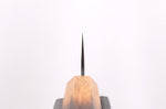 Couteau de chef 18cm japonais artisanal Yuzo Black AS chêne brûlé