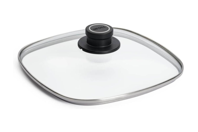 Couvercle Woll carré en verre de sécurité - 22 cm