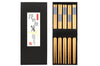 Set de 5 paires de baguettes chinoises en bambou Kutoyama - Modèle 2