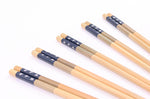 Set de 5 paires de baguettes chinoises en bambou Kutoyama - Modèle 3
