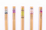 Set de 5 paires de baguettes chinoises en bambou Kutoyama - Modèle 6