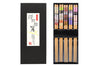 Set de 5 paires de baguettes chinoises en bambou Kutoyama - Modèle 7