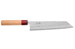 Couteau kiritsuke japonais artisanal Tsunehisa Aogami Super martelé 21cm