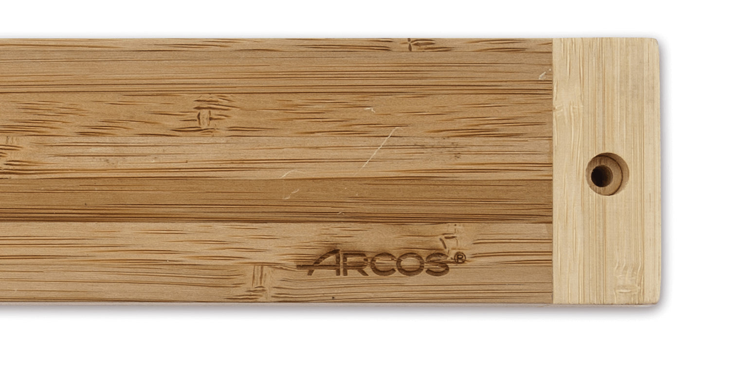Barre aimantée Arcos en bambou 45 x 4.5cm