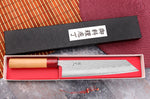 Couteau kiritsuke japonais artisanal Tsunehisa Aogami Super martelé 21cm