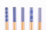 Set de 5 paires de baguettes chinoises en bambou Kutoyama - Modèle 9