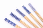 Set de 5 paires de baguettes chinoises en bambou Kutoyama - Modèle 9