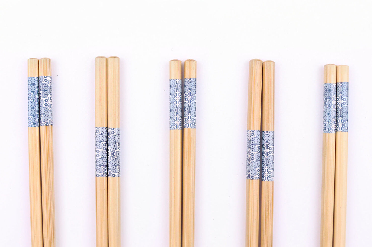 Set de 5 paires de baguettes chinoises en bambou Kutoyama - Modèle 10