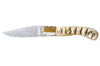 Couteau Laguiole GILLES, lame damas inox, manche 13 cm corne de bélier