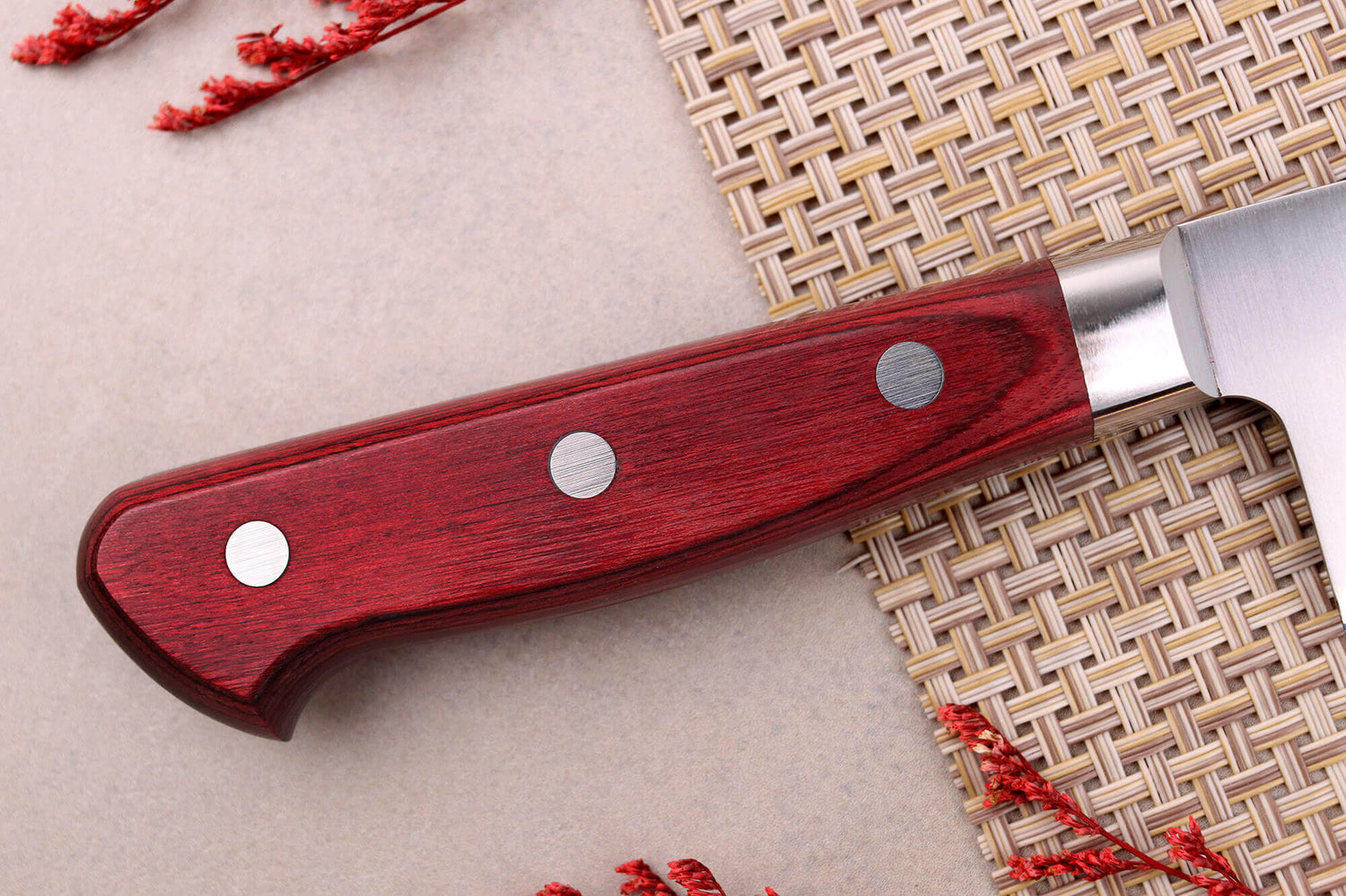 Couteau de chef japonais artisanal Takamura SGR 21cm acier SPG2