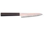 Couteau universel 15cm japonais artisanal Hatsukokoro Hayabusa Rainbow Damas