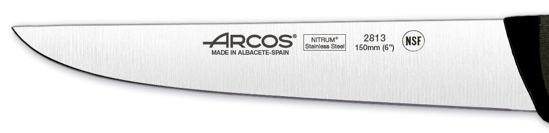 Bloc en noyer 5 couteaux Arcos UNIVERSAL lames acier inox NITRUM