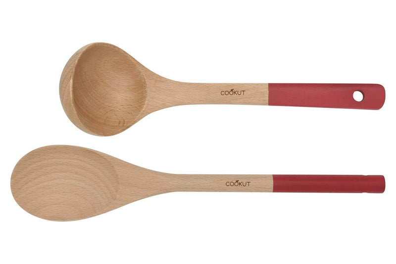 Set cuillère et louche Cookut en bois - Passion
