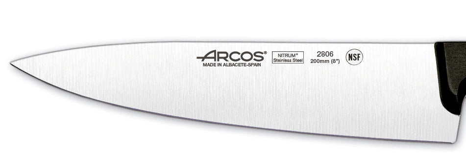 Bloc design bois de hêtre 5 couteaux + ciseaux Arcos UNIVERSAL acier inox NITRUM