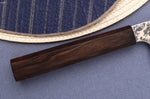 Couteau bunka 16,5cm japonais artisanal Hatsukokoro Ginga ATS-34 Damas ébène