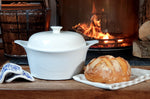 Couvercle à pain pour cocotte Cookut 28cm en céramique blanche