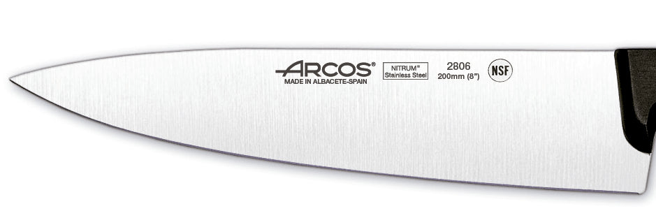 Coffret 2 couteaux Arcos UNIVERSAL office + chef lames acier inox NITRUM