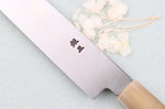 Couteau yanagiba 27cm japonais artisanal Nakamura Kaishin Ginsan Damas