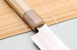 Couteau yanagiba 27cm japonais artisanal Nakamura Kaishin Ginsan Damas