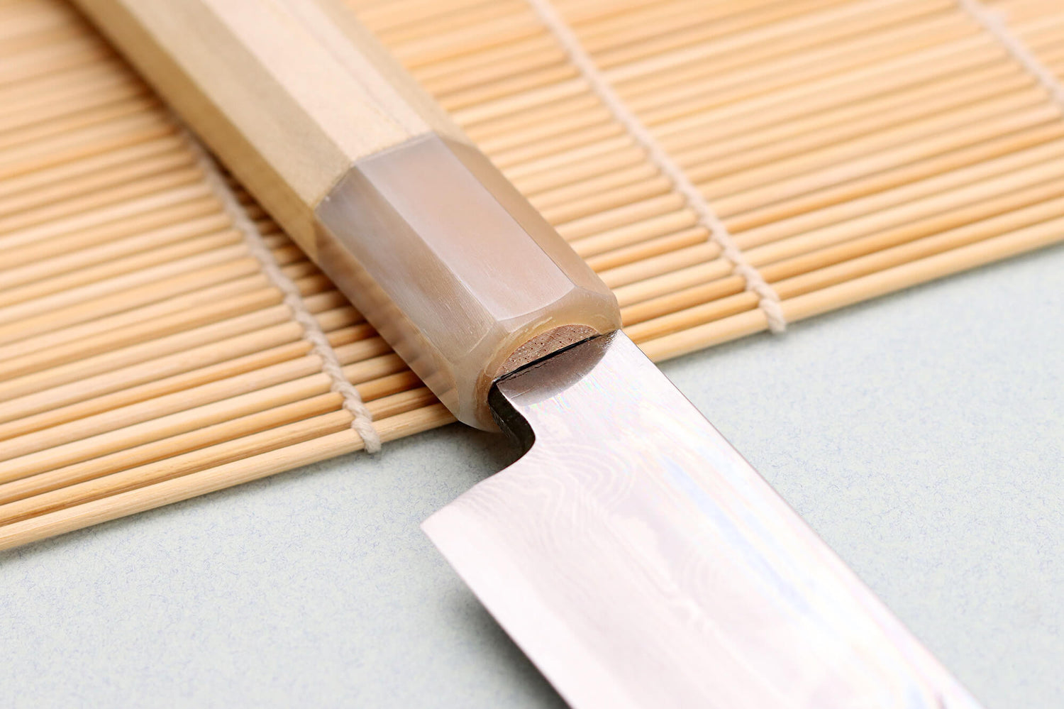 Couteau yanagiba 27cm japonais artisanal Nakamura Kaishin Ginsan Damas