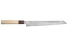 Couteau yanagiba kiritsuke 27cm japonais artisanal Nakamura Kaishin Ginsan Damas