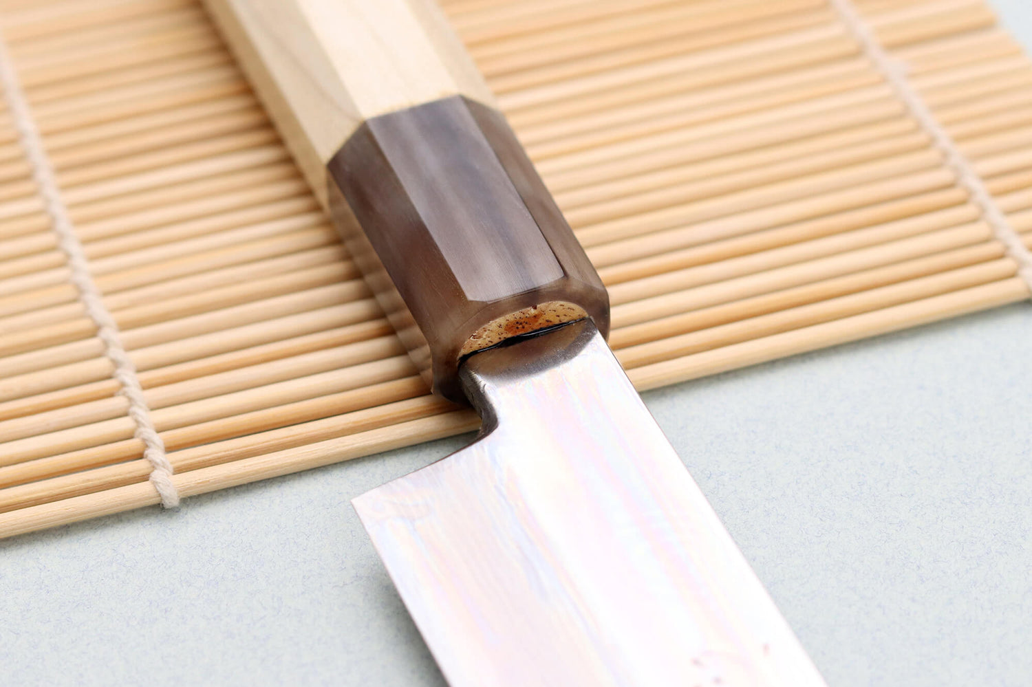 Couteau yanagiba kiritsuke 27cm japonais artisanal Nakamura Kaishin Ginsan Damas