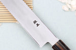 Couteau yanagiba kiritsuke 27cm japonais artisanal Nakamura Kaishin Ginsan Damas